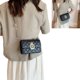 thumbnail image 5 of Bolso de Hombro Ticfox con Cadena para Mujer Retro Impermeable PU Color Negro, 5 of 12