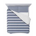 thumbnail image 7 of Navy Blue Striped Twin XL Size Down Alternative Comforter, Lightweight Comforter Quilt Bedding Set with Pillow Shams Farmhouse Striped Geometric Art All Seasons Bed Comforter Duvet Insert 68"x98", 7 of 7