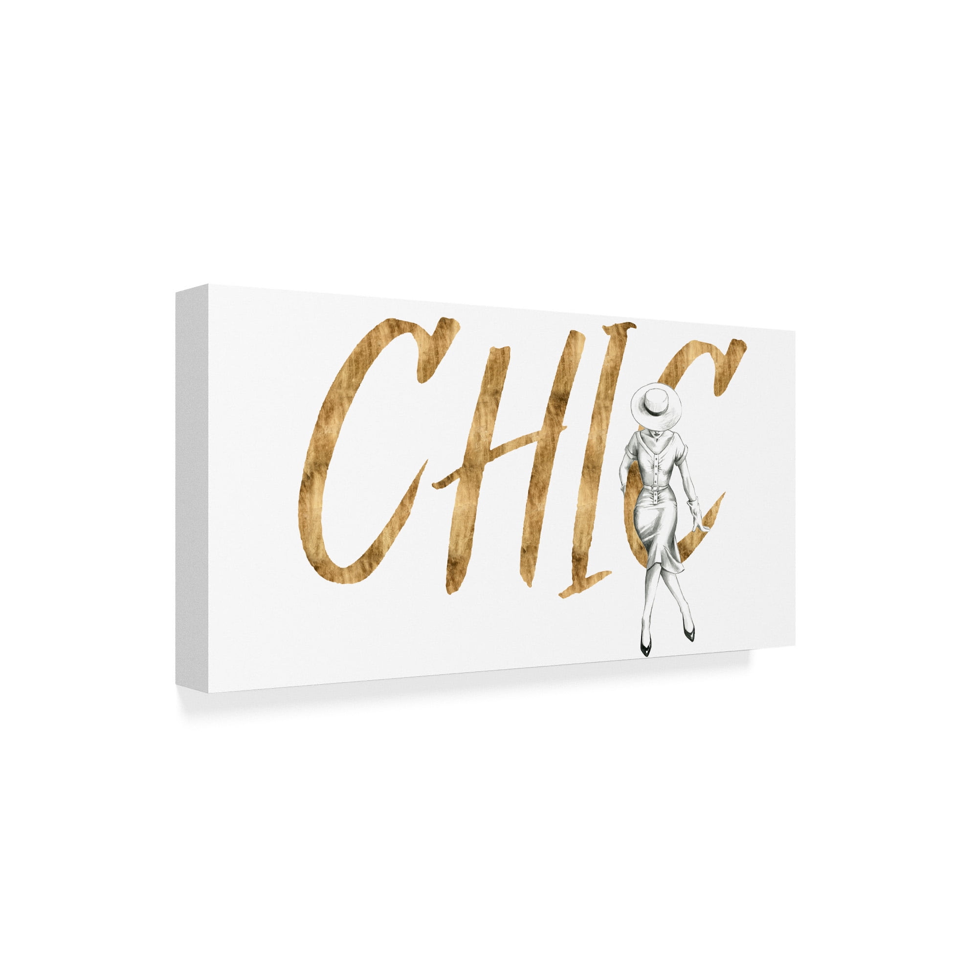 Trademark Fine Art 'Gilded Fashion Figures I' Canvas Art by Grace Popp