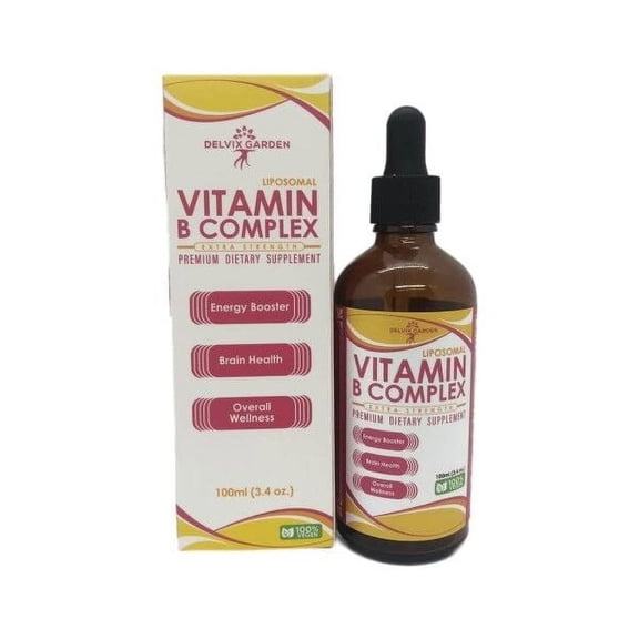 B Complex Drops for Energy & Stress Support – Fast Absorbing Liquid Formula for Adults