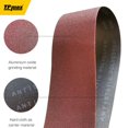 thumbnail image 4 of Paquete de cintas lijadoras TPMax, 1 x 42 pulgadas, óxido de aluminio, 12 unidades, 4 of 6