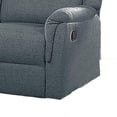 thumbnail image 4 of Ammy Manual Recliner Loveseat, 53in Solid Wood, Dark Gray Faux Burlap, 4 of 6