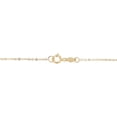 thumbnail image 2 of KoolJewelry 14k Tricolor Gold Triple Ring Necklace (18 inch), 2 of 5