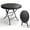 Black, variant on HOQBN 31.5 Inch Round Folding Table, Heavy Duty Plastic Foldable Cocktail Bistro Table, Easy Setup for Wedding, Party, Cafe, Backyard Indoor & Outdoor UseBlack