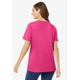 thumbnail image 2 of Woman Within Plus Size Perfect Short-Sleeve Scoopneck Tee, 2 of 6