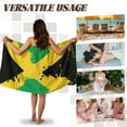 thumbnail image 5 of Yuyamidu Jamaican Flag Towel Wrap for Women Size M Reusable Wrap Towel Swimming Pool Bath Towels Lightweight Knee Length Shower Wrap Robe Multipurpose Spa Wrap Towel, 5 of 7