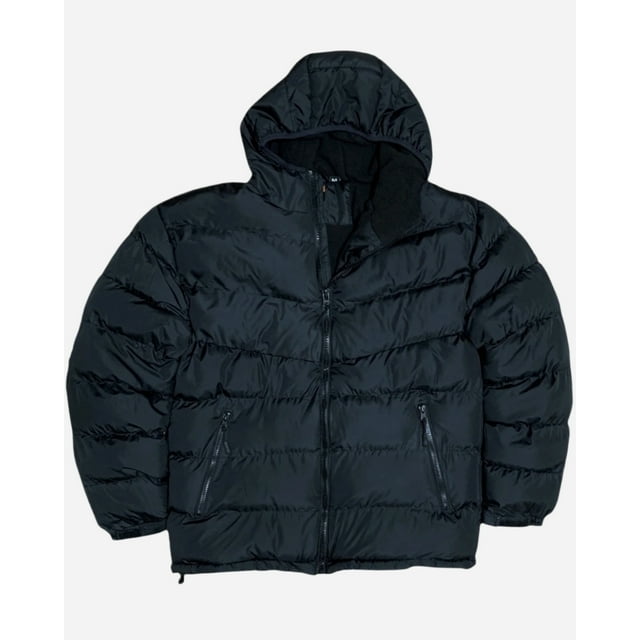 Manteau Veste d'Hiver Chaud Isolé en Molleton Rembourré pour Homme avec Capuchon