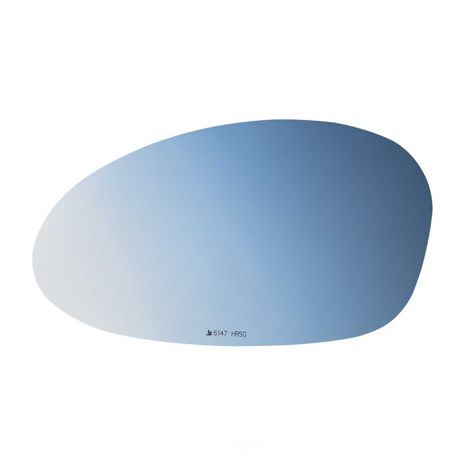 Burco Side View Mirror Replacement Glass with Motor Mount Plate - Blue Glass - 6147HRSG