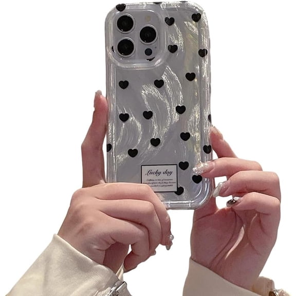 Designed for iPhone Case,Luxury Electroplated Feather Love Heart Pattern Camera Lens Protection Shockproof Protective Cover Phone Case (iPhone 12 Pro Max,Silver)