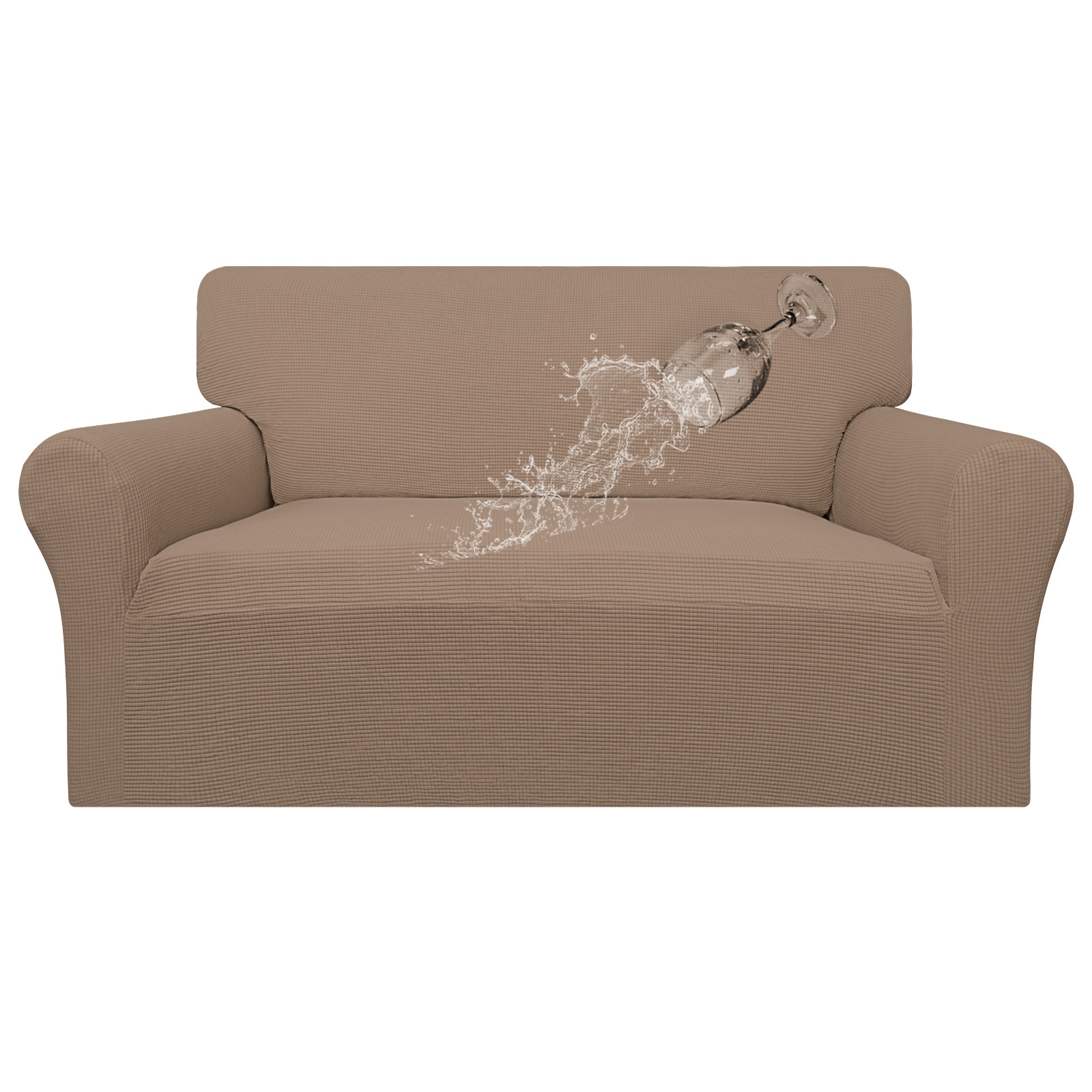 Easy-Going 100% Waterproof Couch Cover, Loveseat, Camel - Walmart.com ...