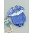 thumbnail image 3 of Bagilaanoe Newborn Baby Girl Boy Rompers Graphic Short Sleeve Bodysuits 6M 12M 18M 24M Infant Summer One Piece Short Jumpsuit, 3 of 8