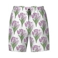 thumbnail image 4 of Lsque Mens Swim Trunks Tulips Flowers Pattern - Bathing Suit Compression Liner - Beach Swim Shorts Swimwear - (S-3XL) - Stretch Quick Dry -XX-Large, 4 of 9
