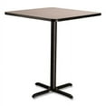 thumbnail image 3 of National Public Seating NPS® Café Table, 36" Square, "X" Base, 42" Height, Particleboard Core/T-Mold - Grey, 3 of 4