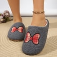 thumbnail image 4 of AzureSilk Womens House Slippers Cute Closed Toe Furry Slippers For Women Warm Plush Lined Slip On Household Slides Lightweight Soft Sole Stylish Indoor, 4 of 5
