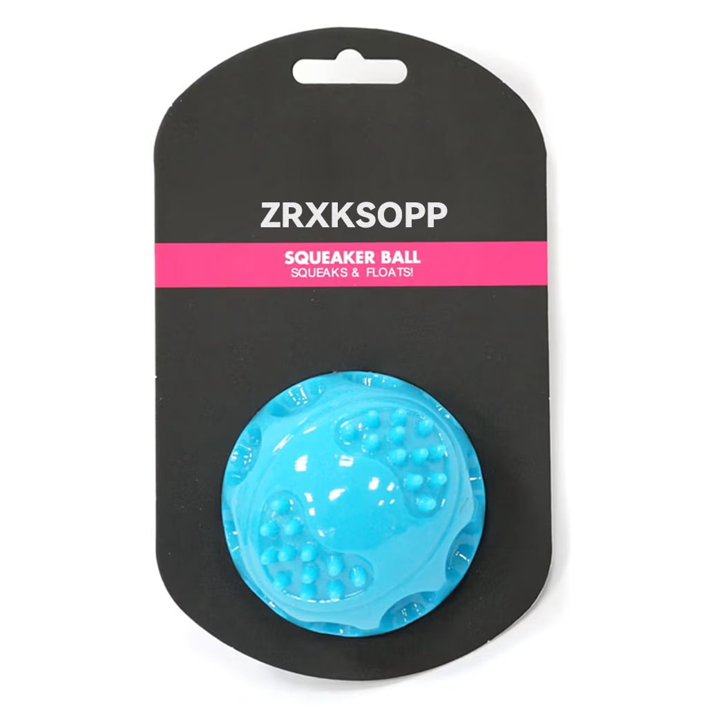bal✨BarK✨ BARK Super Chewer Glowball Blue Rubber Glow-in-the-Dark Dog Toy