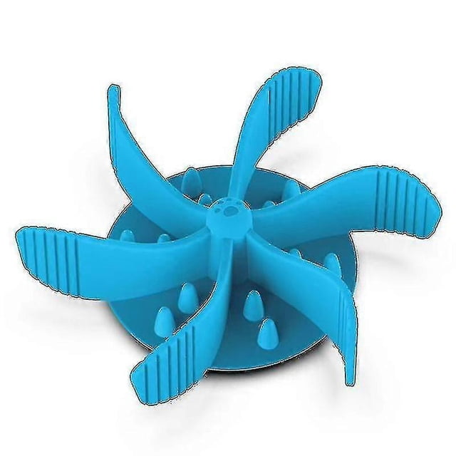 Comedero lento en espiral antiahogo para perros, inserto para plato de comida con ventosa antideslizante, antitragantamiento, color azul Hy