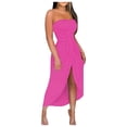 thumbnail image 1 of JIRNDf Robes de Printemps pour Femmes 2025 Tendance Plage Débardeur Sans Manches Ample Col Rond Robe Bohème Femme Ligne A RD1 m, 1 of 5