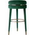 thumbnail image 1 of Meridian Furniture Coral Green Velvet Counter Stool, 1 of 3