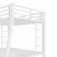 thumbnail image 4 of Bellemave Full XL over Queen Bunk Bed, Heavy Duty Metal Bunk Beds with Storage, Space-Saving Bunk Beds with Ladder & Full-Length Guardrail for Teens, Adults, White, 4 of 11