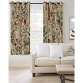 thumbnail image 2 of Rustic Botanical Blackout Curtains 45 Inches Long for Bedroom, Vintage Floral Wildflower Thermal Insulated Room Darkening Black Out Window Curtain Panels Grommet Drapes for Living Room, 2 of 8