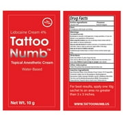 10g Sachet TattooNumb Numbing Cream Lidocaine 4% Skin Numb
