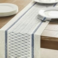 thumbnail image 4 of Boho Style Bicolor Stitching Table Runner, Boho Table Runners, Farmhouse Woven Home Decor, 4 of 14