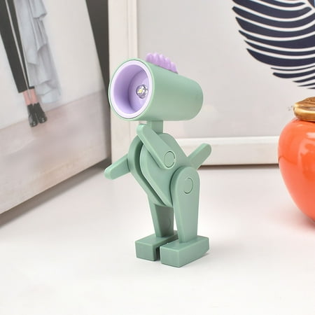 

WEPRO Mini Cute Baby Cartoon Nightlight Creative Decompression Ornaments Variety Shaped Spotlight Beads Removable Battery