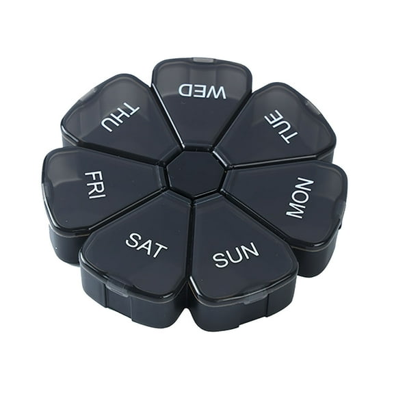 VerPetridure Rainbow Color Portable Box Sorting Storage Box Plastic Box Seven-Grid Petal Box