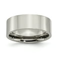 thumbnail image 1 of Titanium 8mm Wedding Band Ring Man Classic Flat  For Dad Mens  For Him, 1 of 11