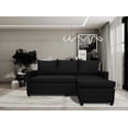 thumbnail image 2 of Sala Esquinera Modular El Bazar Store Vancouver Negro 175x130 cm Sofa Lado derecho ó izquierdo Económica, Tela Lino, 2 of 5