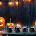 thumbnail image 2 of Halloween Witch Cauldron With Pumpkin Mist Sprayer Led Lights Fog Machine For Party Decoration Us Version 6 X 4 Inches black, 2 of 6