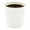White, variant on 8 oz Round Black Paper Coffee Cup - Double Wall - 3 1/2" x 3 1/2" x 3 1/4" - 500 count box
