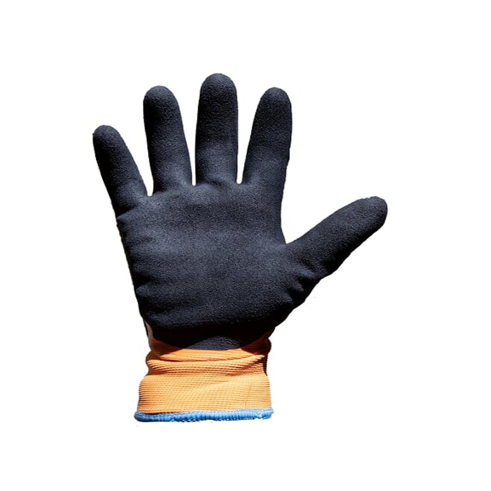 Heavy Duty Winter Gloves, Latex Fully Soaked, 100% Water Proof, Thermal Insulated Winter Dipped Gloves
