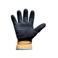 thumbnail image 5 of G & F Products Waterproof Winter Work Gloves, Double Latex Coated, Thermal Insulated 15-Gauge Nylon Shell, Cold Weather Freezer & Outdoor Grip Gloves for Men, Orange, Medium, 1 Pair, 5 of 12
