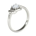 thumbnail image 3 of Mauli Jewels 0.50 Carat Diamond ( I-J/ I2-I3 ) Engagement Knot Shaped Ring In 10K Solid White Gold, Ring Size 7, 3 of 7