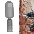 thumbnail image 1 of Impact Wrench Adapter,  Compatibility Impact Wrench Converter High Carbon Steel Wide Application Compact 2 Pits and 2 Grooves Round Shank  for Factories, 1 of 8