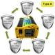 thumbnail image 4 of Inversor de energia,Peaks Power 3000W Inversor de onda sinusoidal modificada Inversor de corriente d TOMSHOO Negro/220 V, 4 of 6