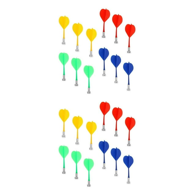 Transemion 12 Pcs/ensemble Fléchettes Magnétiques Professionnelles Résistantes à l'Usure Jeu Intérieur Forte Adsorption Sécurité Remplacement Fléchettes 2Ensemble