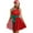 Red, variant on Zaldita Women Christmas Sequins Santa Dress  with Hat 2Pcs Clothes Outfit Xmas Party Dress Red M