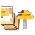 thumbnail image 3 of BE-TOOL 3Pcs Tongue and Groove Router Bit 3 Teeth T Shape 1/4" Shank Wood Milling Cutter Yellow, 3 of 6