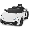 thumbnail image 1 of Costway 12V Kids Ride On Car 2.4G RC Electric Vehicle w/ Lights MP3 Openable Doors White, 1 of 10