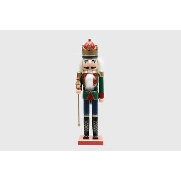 Wooden King Nutcracker Wizardi F07M6-11 Green