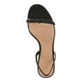 thumbnail image 3 of INC Womens Black Mixed Media Padded Bow Accent Goring Linnette Round Toe Stiletto Slip On Dress Slingback Sandal 8.5 M, 3 of 4