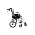 thumbnail image 5 of Silla de ruedas ergonómica ultraligera Karman S-2512 de 8 kg, asiento de 45 cm con reposapiés extraíble, color plateado, 5 of 5