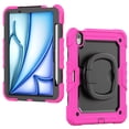 thumbnail image 2 of Dteck Kids Full Body Protection Case for iPad Air 11 inch 2025/2024,Heavy Duty Silicone Case 360 Degree Rotating Handle Stand Cover with Screen Protector for iPad Air 11-in. M3/M2,Rose, 2 of 7