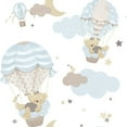 thumbnail image 3 of Galerie Wallcoverings  Little Explorers 2  Hot Air Balloons Non-woven Matte Wallpaper Roll 33 feet x 21 inches - Grey, 3 of 5