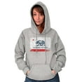 thumbnail image 4 of State of California Distressed Flag Hoodie Sweatshirt Women Men Brisco Brands S, 4 of 6
