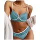 thumbnail image 2 of Gibobby Conjunto de lencería Ropa Interior Mujer Lenceria Sexy de Encaje Sexy Pijama para Mujer Ropa Interior(Azul, M), 2 of 5