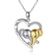 thumbnail image 1 of Collar con colgante de corazón y elefante en forma de letra, 1 of 8