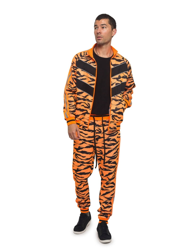 G-Style USA Warm Men's Big & Tall Jogger Tiger Stripe Track Suits